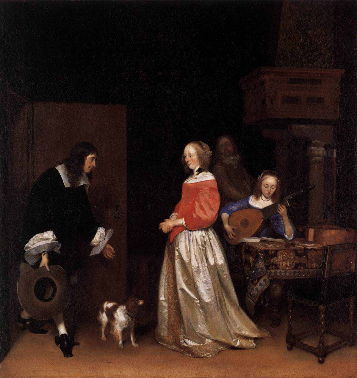 Gerard ter Borch the Younger The Suitors Visit